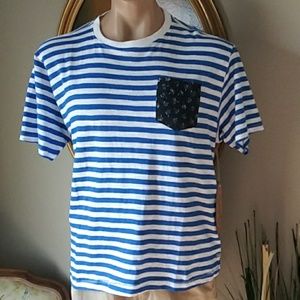 NWT Huntington BC men's Striped Pocket T-Shirt. XL